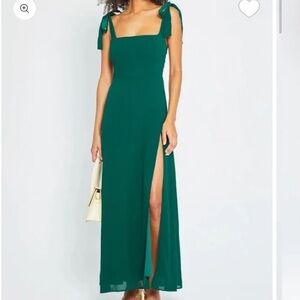 Chic Forest Green Maxi Dress